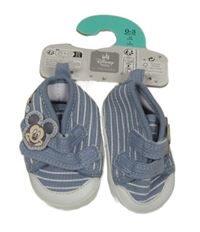 Nové - Světlemdoré pruhované capáčky s Mickem Disney