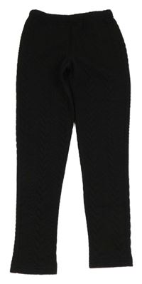 Tmavomodré 3D vzorované legíny Yigga