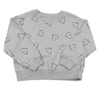 Levandulová mikina so srdiečkami Primark