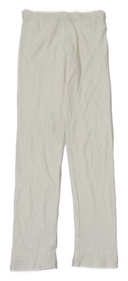 Biele rebrované legíny H&M