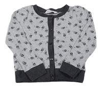 Sivý prepínaci sveter s mačkami H&M
