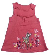Ružové teplákové šaty s Bambim Disney