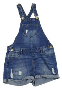 Modré riflové laclové kraťasy s prošoupáním Denim Co. 