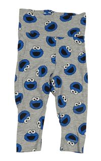 Šedé melírované tepláky Sesame Street