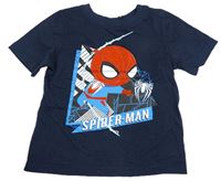 Tmavomodré tričko so Spider-manem