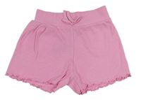 Ružové rebrované kraťasy Primark