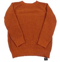 Nové - Rezavý žinylkový svetr Dunnes