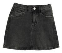 Tmavosivá rifľová sukňa H&M