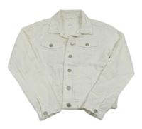 Nové - Biela rifľová crop bunda Next