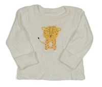 Bílé triko s leopardem George 