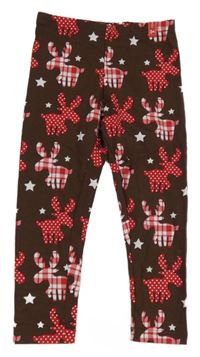 Hnedé legíny so sobmi