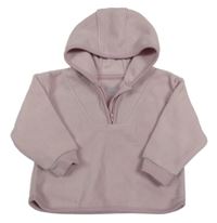 Svetloružová fleecová mikina s kapucňou Primark