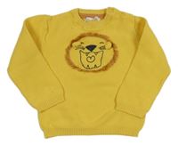 Žltý sveter so lvem Ergee