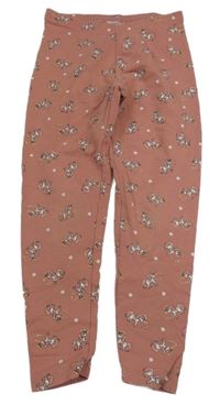 Starorůžové legíny s jednorožci C&A