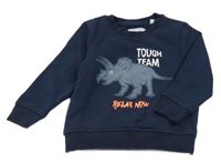 Tmavomodrá mikina s dinosaurom C&A