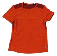 Červené melírované sportovní tričko