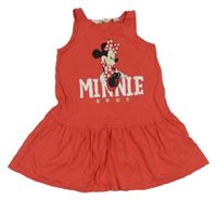 Červené bavlnené šaty s Minnií H&M