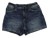 Tmavomodré rifľové kraťasy H&M