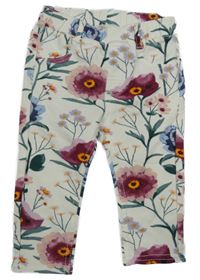 Biele tregíny s kvetmi H&M