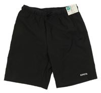 Nové - Černé sportovní kraťasy Decathlon