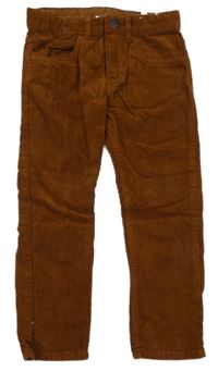 Hnědé manšestrové kalhoty H&M