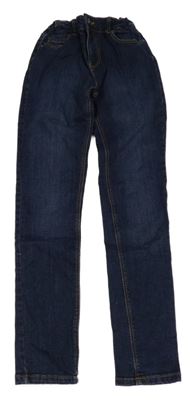 Tmavomodré skinny rifle Denim