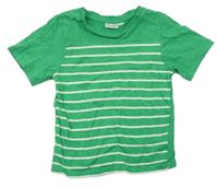 Zeleno-biele pruhované tričko alive