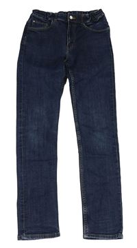 Tmavomodré skinny fit rifle H&M