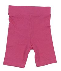 Tmavorůžové žebrované elastické kraťasy PRIMARK