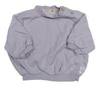 Levandulová oversize mikina so smajlíkom George