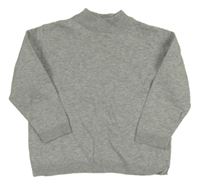 Sivý melírovaný svetrový rolák ZARA