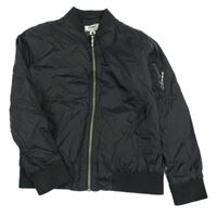 Černý šusťákový jarní bomber Rebel
