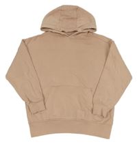 Pudrová oversize mikina s vreckom a kapucňou F&F