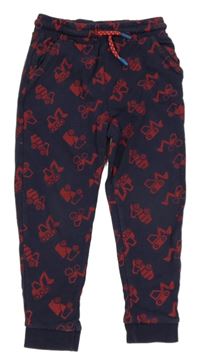 Tmavomodré tepláky se stavebními stroji Mothercare