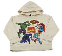 Svetlobéžová mikina so superhrdinami  a kapucňou LC WaIKIKI