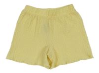 Žlté mačkané kraťasy PRIMARK