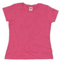 Tmavoružové tričko FRUIT of the LOOM