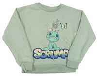 Světleolivová mikina so Scrumpem PRIMARK