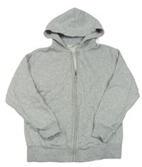 Sivá melírovaná prepínaci mikina s kapucňou zn. H&M