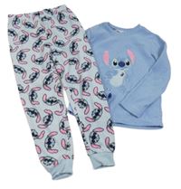 Svetlomodré fleecové pyžama so Stitchem Primark