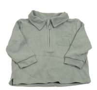 Zelenošedé polo triko s kapsou Next