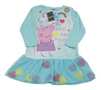 Nové - Světlemodré šaty s Peppou a tylem George