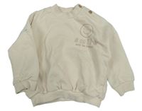 Svetlobéžová oversize mikina so smajlíkom George