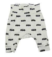 Bílé lehké tepláky s netopýry - Batman H&M