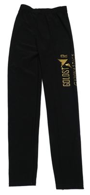 Černé legíny s nápisem