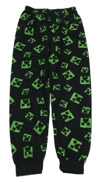 Černé fleecové pyžamové kalhoty s Minecraft Primark