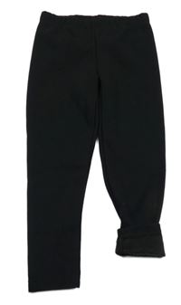 Čierne zateplené legíny Kiabi