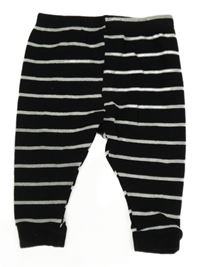 Bielo-sivé pruhované ľahké tepláky Pep&Co