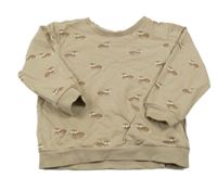 Hnedá mikina s liškami H&M