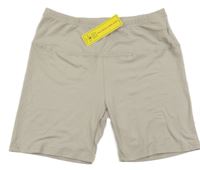 Nové - Svetlosivé elastické kraťasy Shein